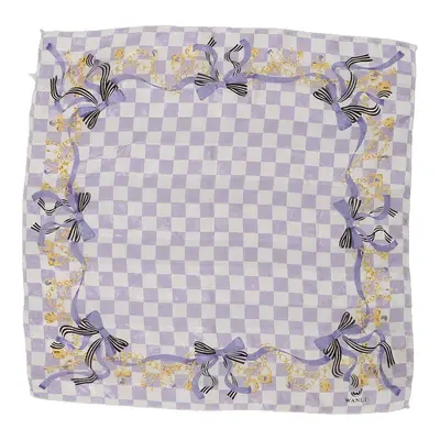 Wanli Checked Scarf - No Size Purple Polyester