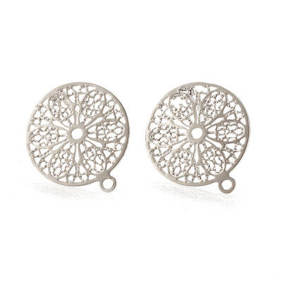 Brass Stud Earring Findings