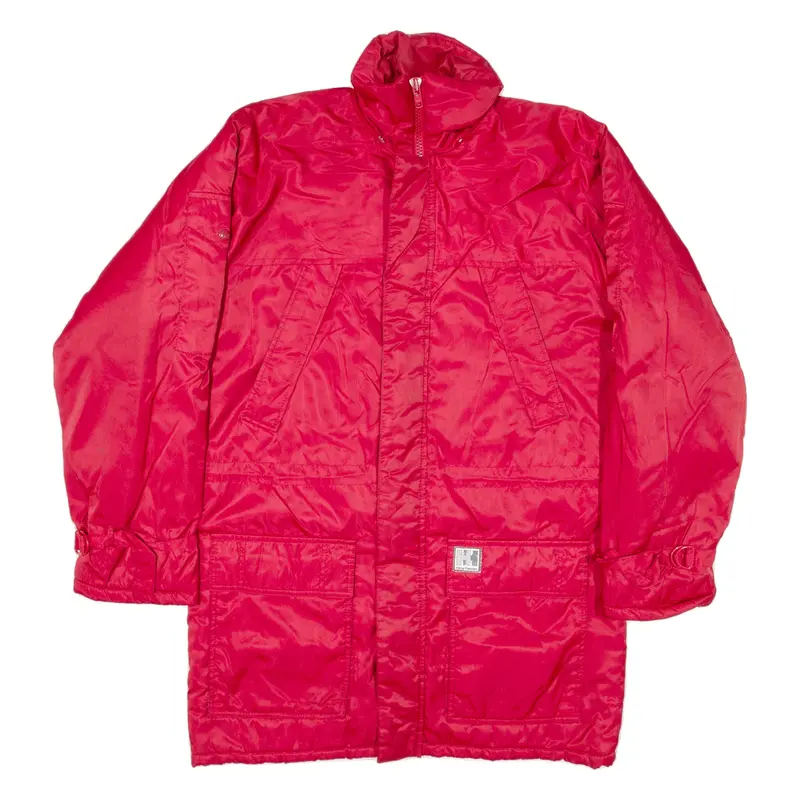 HELLY HANSEN Insulated Parka Coat Red Nylon Mens M