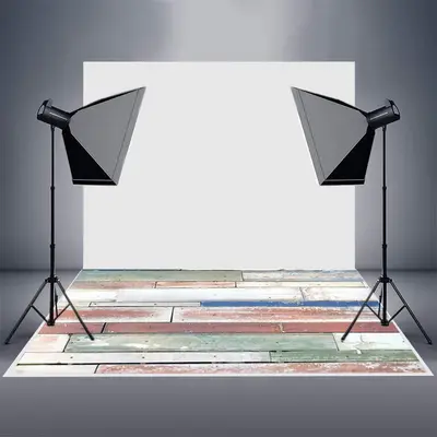 Light Colored Paint Reclaimed Wood Rubber Floor Mat - Aperturee