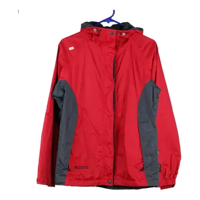 Columbia Shell Jacket - Small Red Polyester