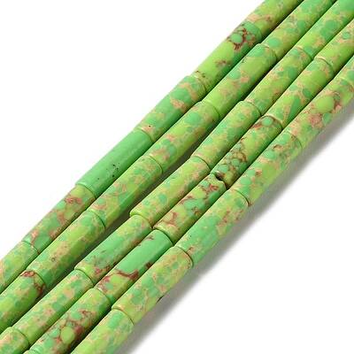 Synthetic Imperial Jasper Dyed Beads Strands