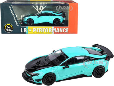 BMW i8 Liberty Walk Peppermint Green with Black Hood \