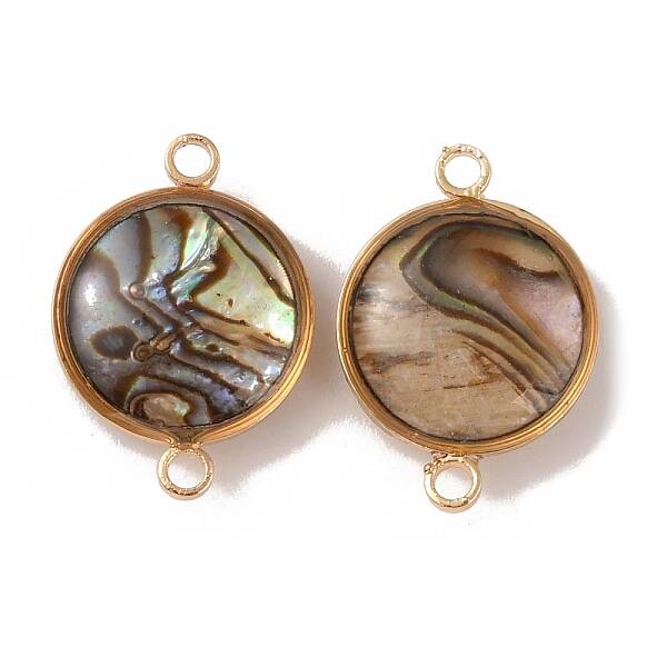 Natural Abalone Shell/Paua Shell Connector Charms