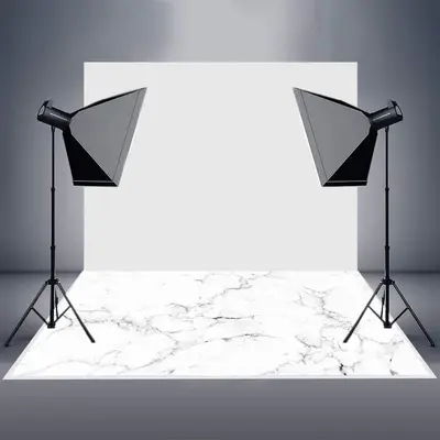 White Griotte Texture Photography Rubber Floor Mat - Aperturee