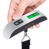 Portable Electronic Hanging Luggage Scale, 50kg Digital Handheld Luggage Hanging Baggage Scale With Backlight LCD Display, Ha...