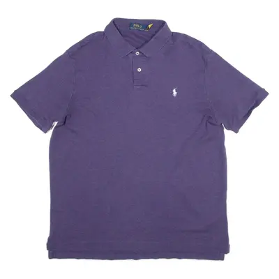 POLO RALPH LAUREN Mens Polo Shirt Purple L