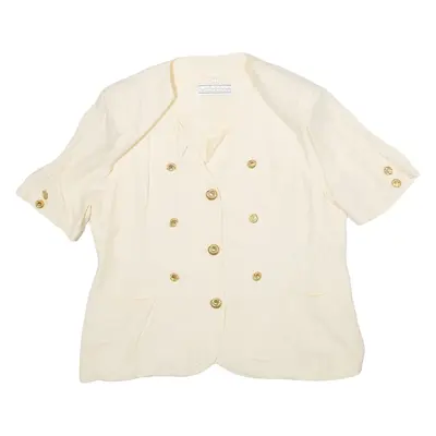 CLASSIC COLLECTION BY VEILLON Womens Blazer Coat Beige UK 20