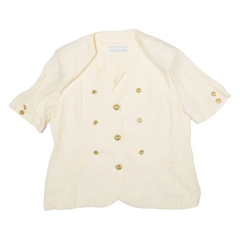 CLASSIC COLLECTION BY VEILLON Womens Blazer Coat Beige UK 20
