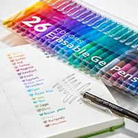 Lineon 15/26 Pack Erasable Gel Pens, Retractable Fine Point Clicker Pens in 15/26 Assorted Colors, Smooth Writing and Easy to...