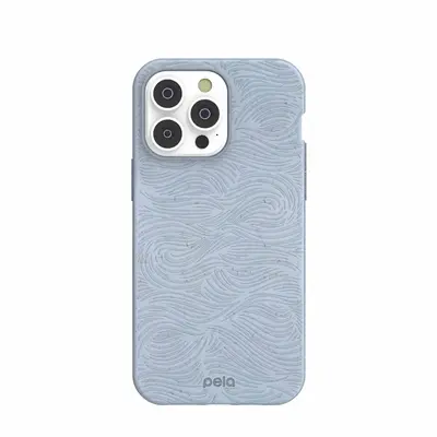 Powder Blue Ebb and Flow iPhone 14 Pro Max Case