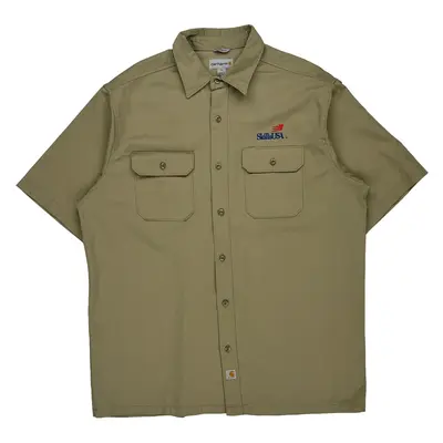 Skillsusa Carhartt Short Sleeve Shirt - XL Beige Cotton