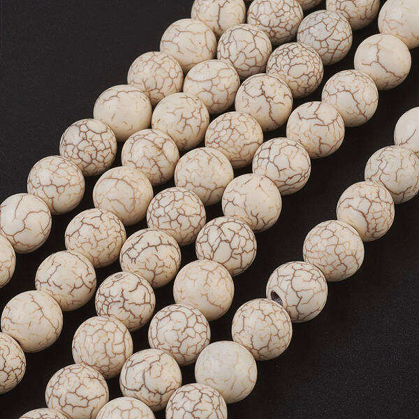 Synthetic Magnesite Beads Strands