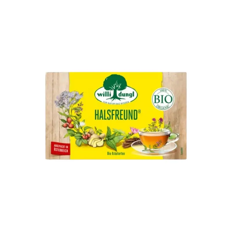 Willi Dungl Organic Throat Relief Herbal Tea, 40 G