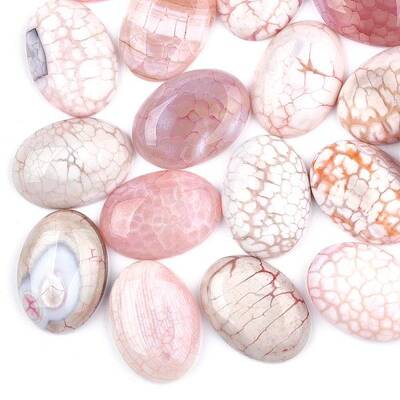 Dyed Natural Fire Agate Cabochons