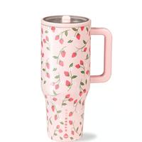 HydroJug 32oz/40oz Tumbler with Handle, Stainless Steel Insulated Travel Mug, Leakproof Straw Lid, Iced Coffee Cup, Cold/Hot ...