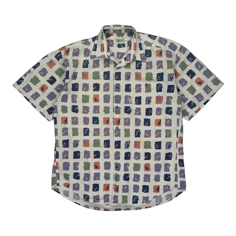 J.T. Beckett Hawaiian Shirt - Medium Multicoloured Cotton