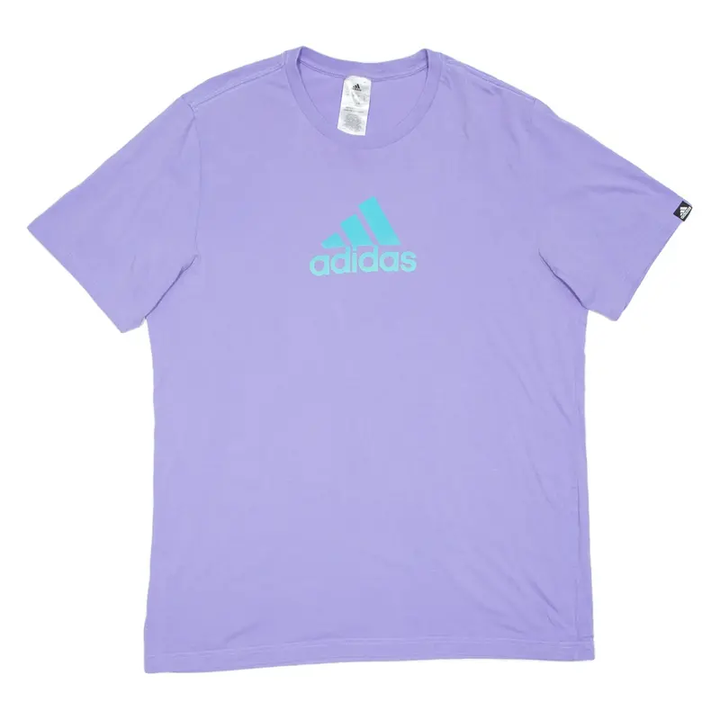 ADIDAS Womens T-Shirt Purple L