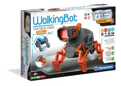 Clementoni, Walking Bot, Construction Set, 75039, for children, 8+ years