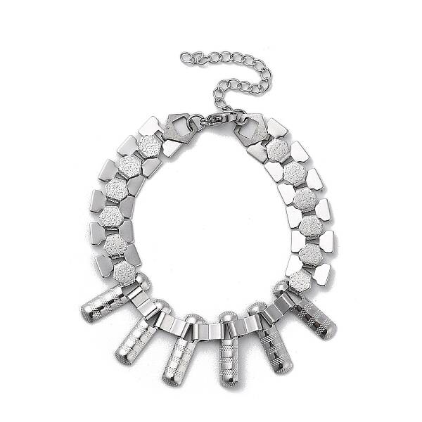 Non-Tarnish 304 Stainless Steel Hexagon Link Chain Bracelets