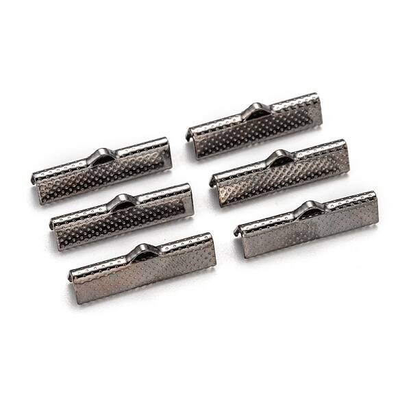 Iron Ribbon Crimp Ends