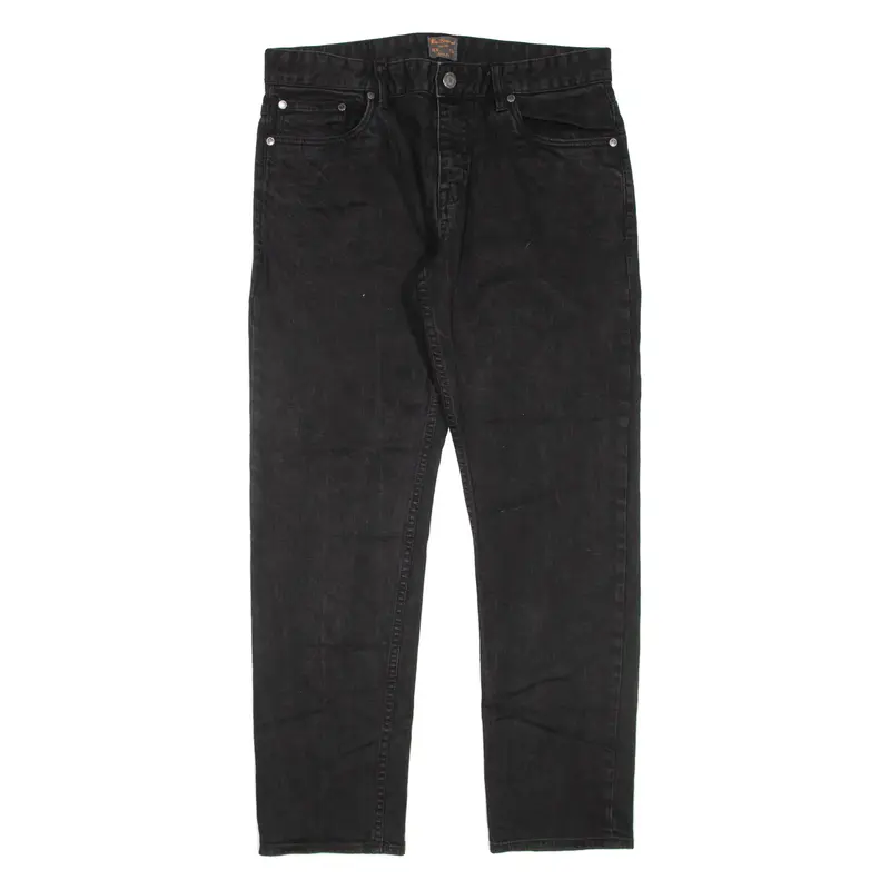 BEN SHERMAN Mens Jeans Black Regular Straight W36 L30
