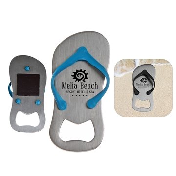 200 Promotional Sandal Magnet & Opener - Magnetic Back