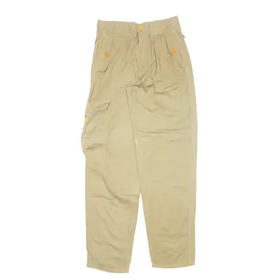RIFLE Workwear Cargo Trousers Beige Regular Tapered Mens W27 L30