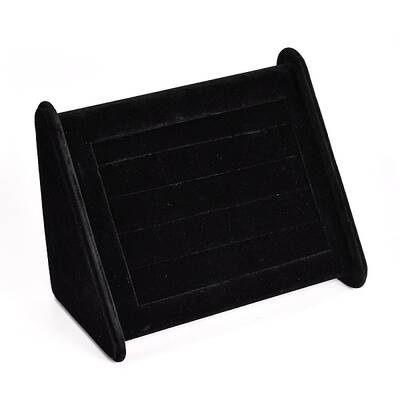 Cuboid Wood Jewelry Ring Display Stands
