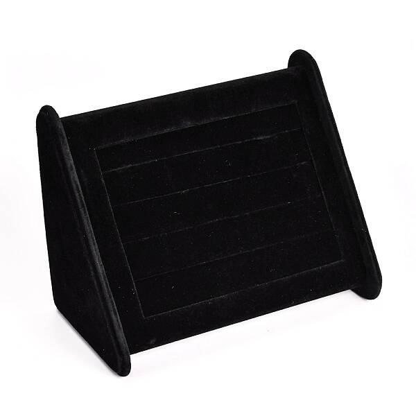 Cuboid Wood Jewelry Ring Display Stands