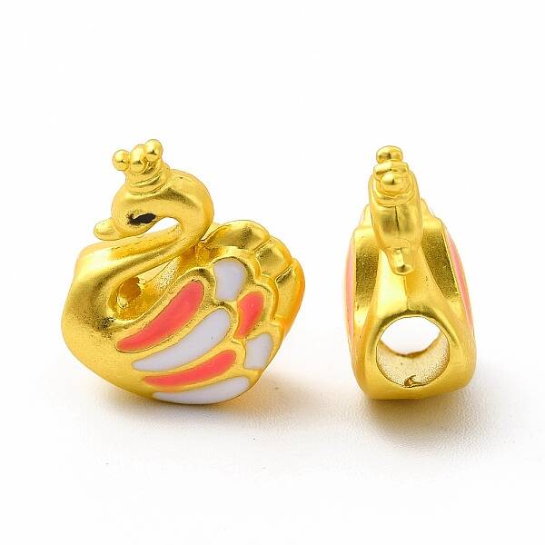Rack Plating Alloy Enamel Beads