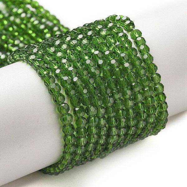 Transparent Glass Beads Strands