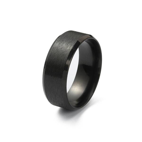 201 Stainless Steel Plain Band Ring for Men Women
