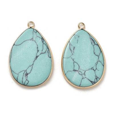 Dyed Synthetic Turquoise Pendants