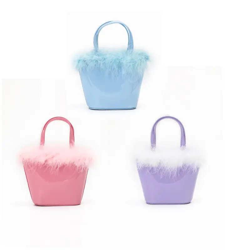 Fur Cute Baby Girls Purse Handbags