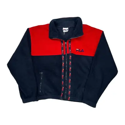 Fila Fleece Jacket - Large Navy Polyester