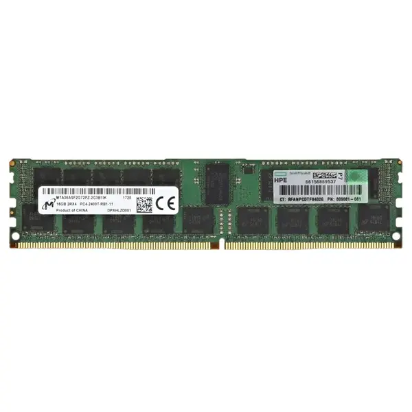 Micron MTA36ASF2G72PZ-2G3B1 | 16GB DDR4-2400MHz PC4-19200 ECC Registered RDIMM CL17 2Rx4 1.2V 288-Pin Memory Module