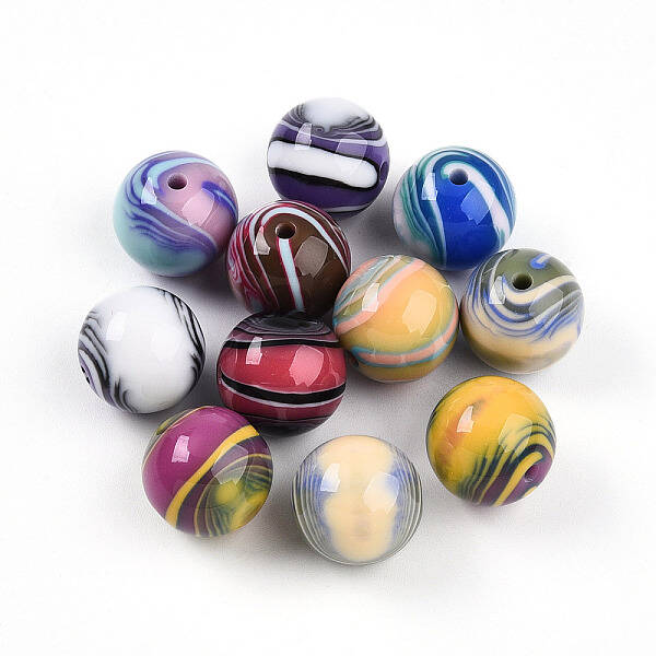Opaque Resin Beads