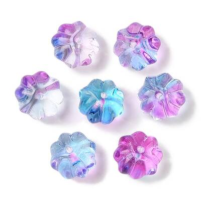Transparent Spray Paint Glass Beads
