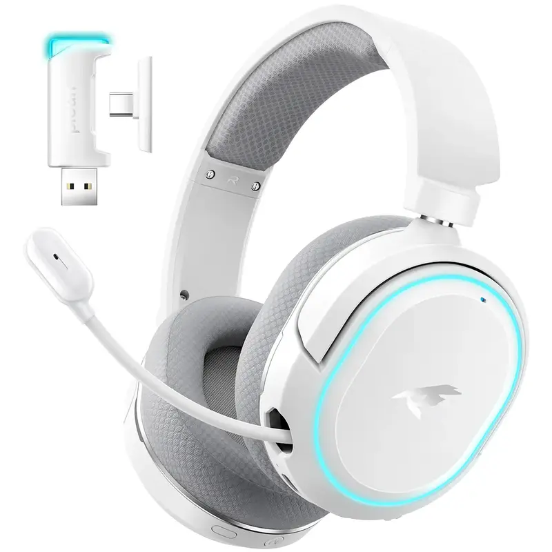 Picun G2 Gaming Headset Version 5.3 7.1 Surround Sound 5ms Low Latency ENC Microphone for PC PS4 PS5 for PC Laptop