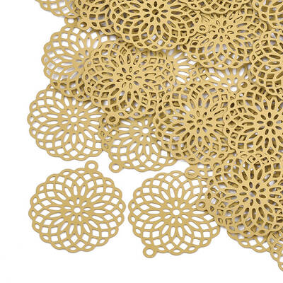430 Stainless Steel Filigree Pendants