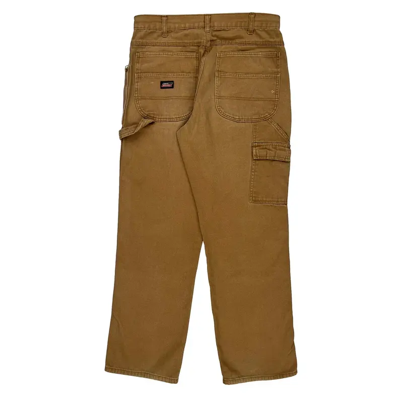 Dickies Double Knee Carpenter Trousers - 34W 30L Brown Cotton | Size: 34″ waist