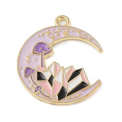 Tarot Style Alloy Eanaml Pendants