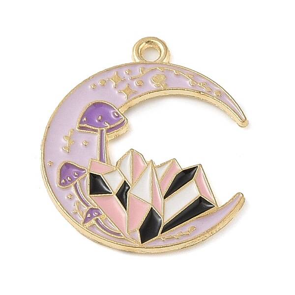 Tarot Style Alloy Eanaml Pendants