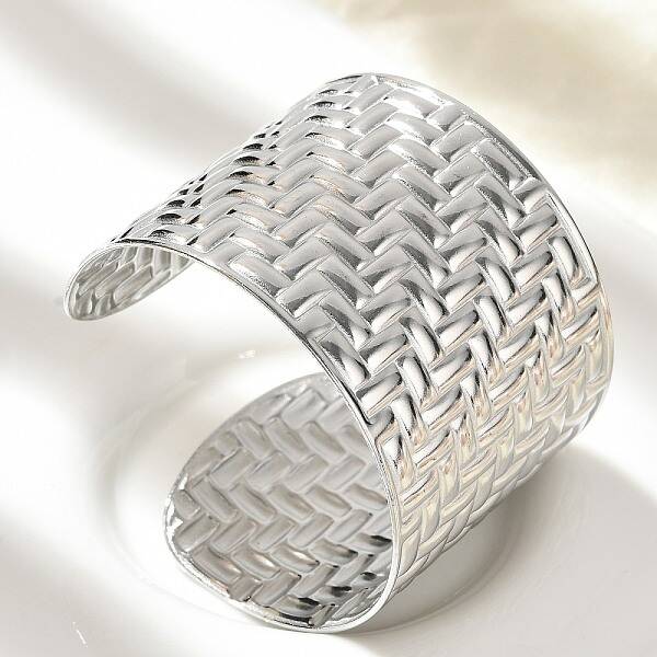 304 Stainless Steel Cuff Bangles for Women