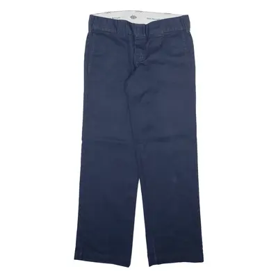 DICKIES Mens Trousers Blue Slim Straight W29 L30