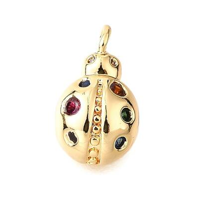 Brass Micro Pave Cubic Zirconia Pendants