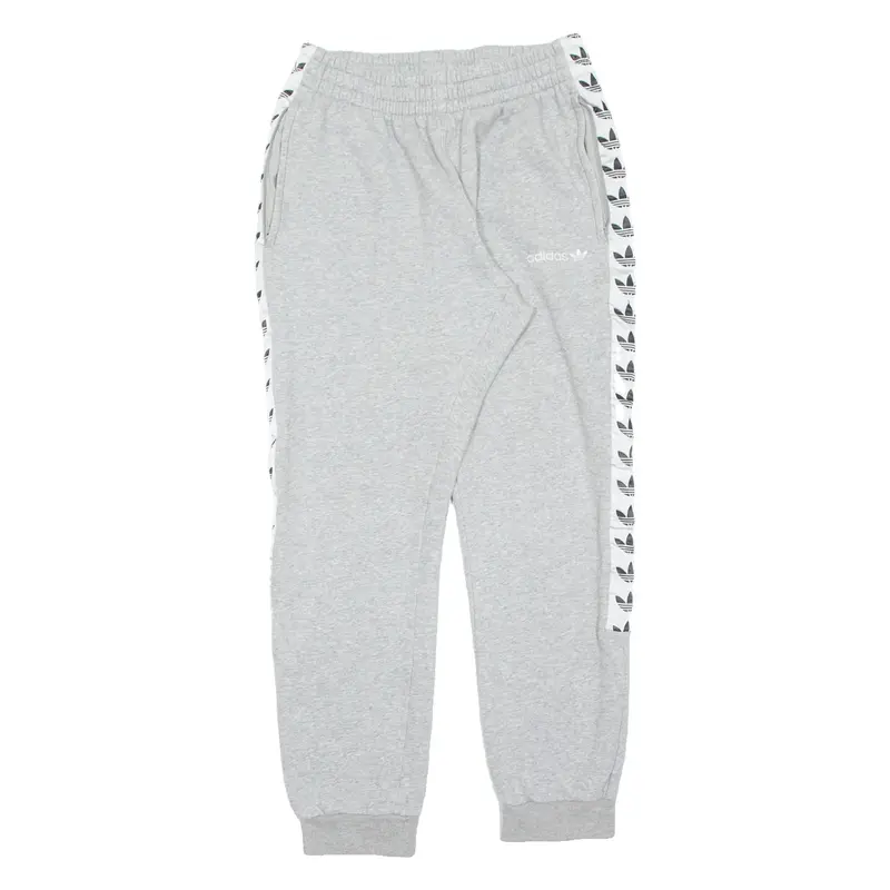 ADIDAS Mens Joggers Grey Tapered L W26 L28