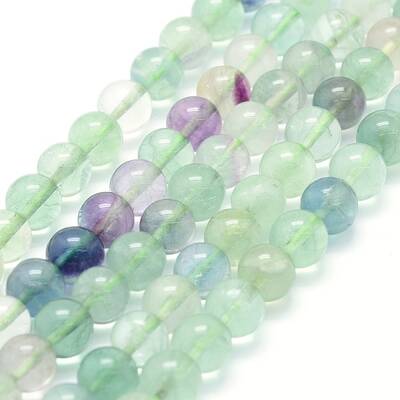 Natural Fluorite Beads Strands
