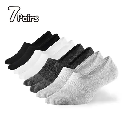 WANDER No Show Socks Mens,Womens Men Ankle Socks Short Low Cut Invisible Liner Non Slip Casual Athletic Boat Socksļ¼Cotton T...